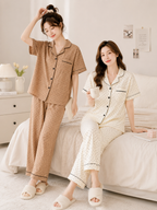 Korean Cute Floral 2-Piece Sleepwear Set