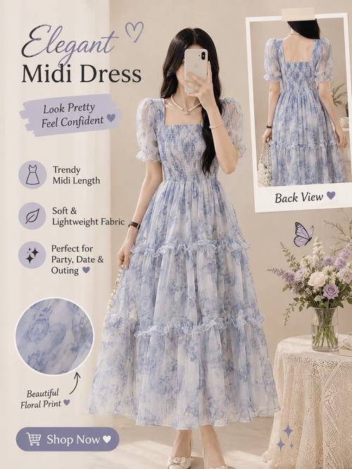 Elegant Floral Maxi Dresses for Women – Premium Summer Collection