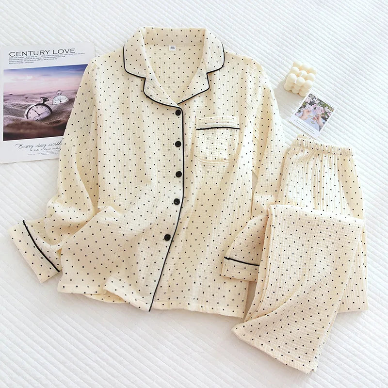 Korean Cute Floral 2-Piece Sleepwear Set