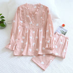 Aesthetic Korean Nightwear 2-Piece Combo for Women